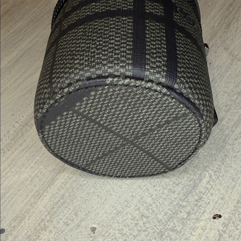 Coach World Travel Adapter Black and Gray Checkered Case - Picture 3 of 10